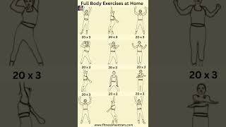 Full Body Exercises at Home shorts athomeworkouts fullbodyworkout fitnessmantram [upl. by Mariejeanne927]