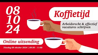 Koffietijd oktober 2024  WerkgeversServicepunt WestBrabant [upl. by Cahan]