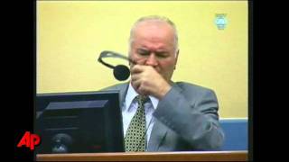 Raw Video Defiant Mladic Thrown Out of Court [upl. by Hung]