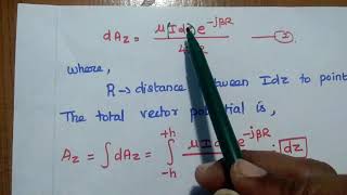 HalfWave Dipole Antenna  Derivation of Radiated Fields and its Characteristics [upl. by Ariaec242]