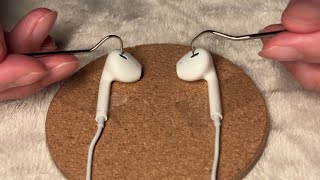 ASMR Scratching Earphone Mic with a ScalerNo Talking [upl. by Towland]