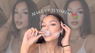 Makeup tutorial🍃‼️ baddie look💅🏼 [upl. by Skill]