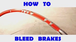 How To Bleed Motorcycle Brakes The Simple Way NO SPECIAL TOOLS [upl. by Ahsikar]