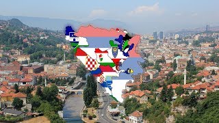 Flag Map Episode 18 Bosnian cantons Speedart S1 [upl. by Osborne]