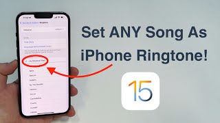 2022 How to set ANY Song as iPhone Ringtone  Free and No Computer [upl. by Faulkner]