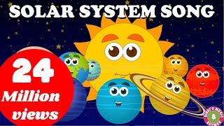 Solar System Song  Nursery Rhymes Sing Along  Planets Song [upl. by Orford]