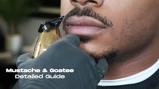 How to cut Mustache amp Goatee  Detail Tutorial [upl. by Lan]