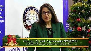 Felicitare de Crãciun și Anul Nou 2021  Conf univ dr CORINA GEORGESCU [upl. by Ingvar382]