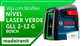 Veja com Detalhes Nível Laser Verde GLL 212 G Bosch aqui na Madeiranit [upl. by Cindi]