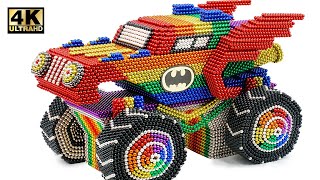 Most Creative  Make Coolest Batmobile Car From Magnetic Balls Satisfying  Magnet World Series [upl. by Einwahr]