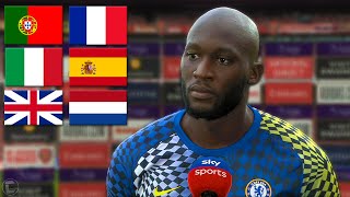 Romelu Lukaku Speaking 6 Different Languages [upl. by Allene729]