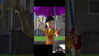 Squid Game Makeup Harley Quinn Cut Wooden Bridge Troll Miss T and Neighbor shortsvideo [upl. by Thema]