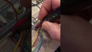 Stm32 cpu testing different frequencies on pins a0a6 doubling frequency on each pin [upl. by Ivets]