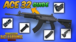 New quotACE 32quot Gun in PUBG MOBILE amp BGMI GuideTutorialReview Tips and Tricks Recoil Damage etc [upl. by Ahtennek]