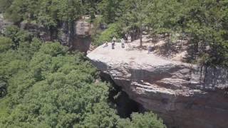 Hawksbill Crag  Whitaker Point  Drone flight  Arkansas 2017 [upl. by Nevsa]