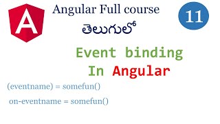 Event binding in AngularEvent binding in angular  Event binding  Angular tutorials  Angular [upl. by Medor]