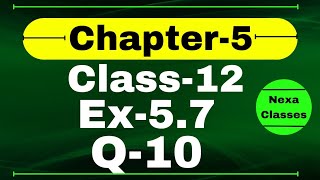 Class 12 Ex 57 Q10 Math  Differentiability  Q10 Ex 57 Class 12 Math  Ex 57 Q10 Class 12 Math [upl. by Nelleyram]