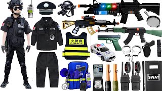 Special police toys Weapon sets Unboxing M416 toy guns AK47 rifles revolvers military toys [upl. by Ccasi]