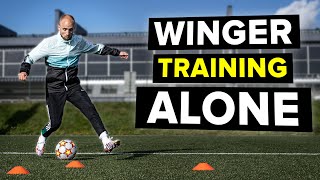 Improve as a winger ALONE with these 3 drills [upl. by Eylsel]