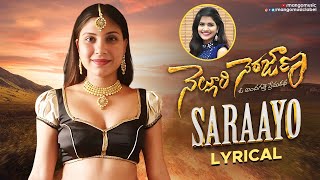 Saraayo Full Lyrical Video  Nelluri Nerajana Telugu Movie Songs  Uma Neha  Pragya Gautam [upl. by Jarlath]