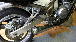 YAMAHA SRX400 3VN exhaust soud with Super Trapp 4in [upl. by Aicatsana]