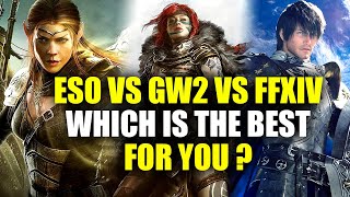 Elder Scrolls Online VS Guild Wars 2 VS Final Fantasy XIV  Which is the Best for You [upl. by Naneek475]