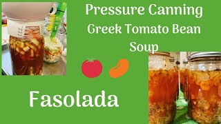 Pressure Canning Greek Tomato Bean Soup  Fasolada  Jeni Gough [upl. by Endres]