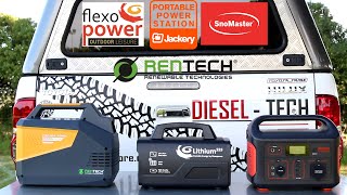 Flexopower 555  Solar blankets  RenTech 750  portable load shedding backup  DIESEL TECH [upl. by Eimmac]