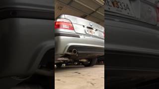 E39 BMW 540i MSport exhaust mod [upl. by Nashom155]