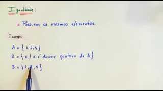 Aula 05  Igualdade de conjuntos [upl. by Aray]
