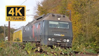 Rail traffic in Denmark  Chasing ME 1534 with the measuring car [upl. by Aehtla445]