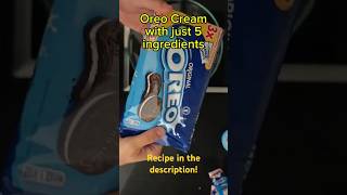 Oreo Cream under a minute oreocake recipe food [upl. by Rebak173]