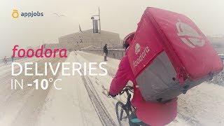 🚲 Foodora Deliveries in 10°C  AppJobscom [upl. by Skiba]