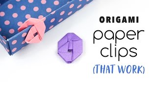 Origami Paperclips Tutorial they work  DIY  Paper Kawaii [upl. by Cathie814]