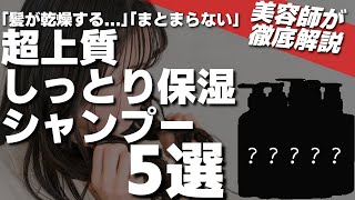 【市販のシャンプー厳選】美容師歴16年がおすすめする、超しっとりおすすめシャンプー5選 [upl. by Eiduam]