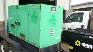 Lot 2 2016 MQ Power DCA45SSIUF4 Diesel Generator 36KW Sunbelt Maui Auction [upl. by Remat]