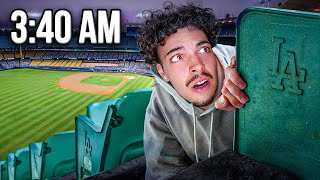 Overnight Challenge Inside MLB Stadium [upl. by Halima651]