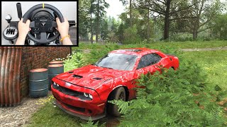 Forza Horizon 4 Rebuilding Dodge Challenger SRT Hellcat Thrustmaster TX Steering Wheel Gameplay [upl. by Naesed]