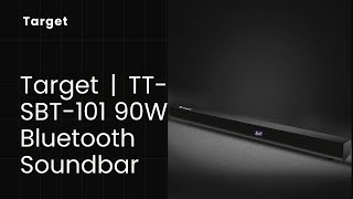 Target  TTSBT101 90 W Bluetooth Soundbar  2 [upl. by Htabmas]