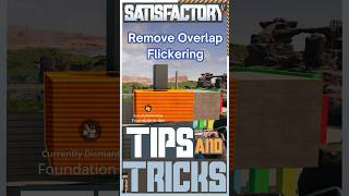 Eliminate Zfighting from overlapped foundations in Satisfactory satisfactory bedplaysgames tips [upl. by Megdal107]