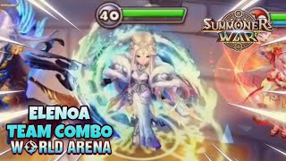 Elenoa Team Combo in World Arena Ep 3  Summoners War [upl. by Nyltiac]