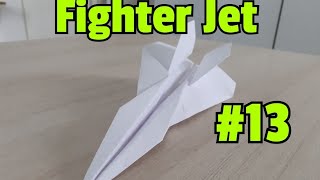 Papieren vliegtuigjes vouwen 13 Fighter Jet [upl. by Namyl]