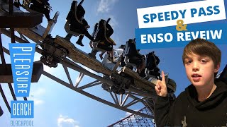 Speedy Pass amp Enso Review Blackpool Pleasure Beach [upl. by Aihsemat]