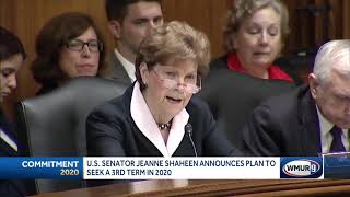 Shaheen announces plan to seek third term in 2020 [upl. by Nolyk]