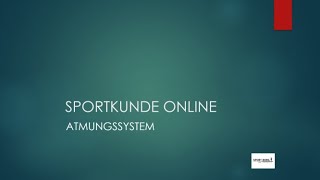 Sportkunde Online  Atmungssystem [upl. by Noryak391]