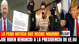 Nicolás Maduro FUE SORPRENDIDO  HOY RENUNCIO JOE BIDEN SE ACABO EL TIEMPO DE MADURO  MARIA CORINA [upl. by Nemrac465]