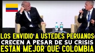 EX PRESIDENTE COLOMBIANO RENDIDO ANTE PERU POR LA ESTABILIDAD ECONOMICA PESE ALA CRISIS [upl. by Schulze]