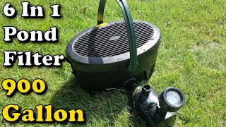 REVIEW Pennington Aquagarden 6 in 1 900 Gallon Pond Filter  Blagdon 9000 [upl. by Doehne]