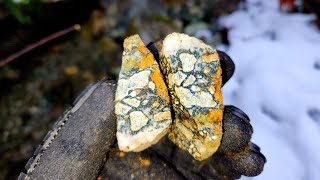 Brecciated Float Rock With Sphalerite Found In A Creek [upl. by Kristel]