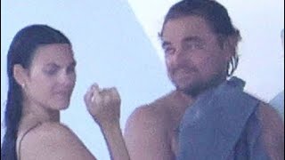 Vittoria Ceretti Tends to Boyfriend Leonardo DiCaprio After He Was Seemingly Stung by Jelly Fish [upl. by Server]